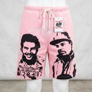 Pink Graphic Men Shorts